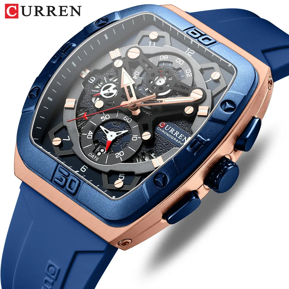 CURREN CHRONOGRAPH TAPE WATCH