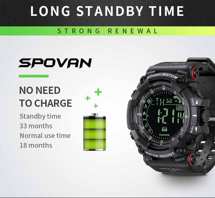 SPOVAN TACTICAL BLUETOOTH WATCH