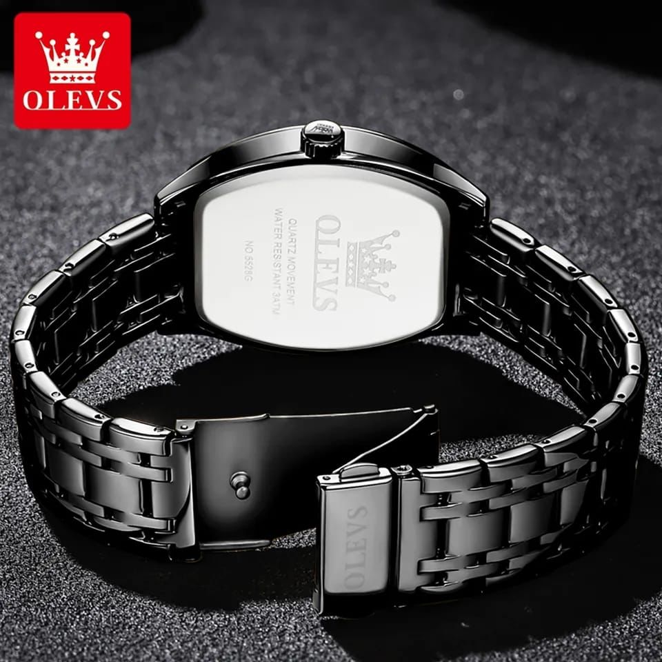 OLEVS Men's Quartz Watch Classic Business Luxury Diamond Watch Top Gold Stainless Steel Waterproof Luminous Date Men's Watch