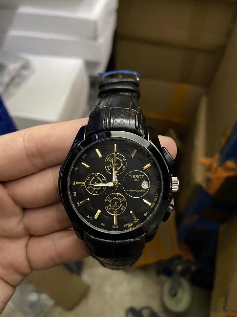 LEATHER TISSOT CHRONOGRAPH WATCHES