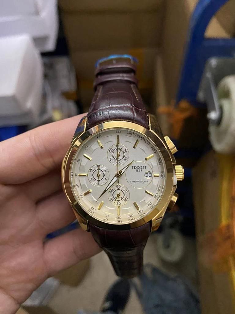 LEATHER TISSOT CHRONOGRAPH WATCHES