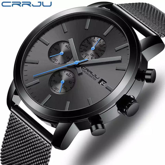 CRRJU BUSINESS MESHSTRAP CHRONOGRAPH WATCH