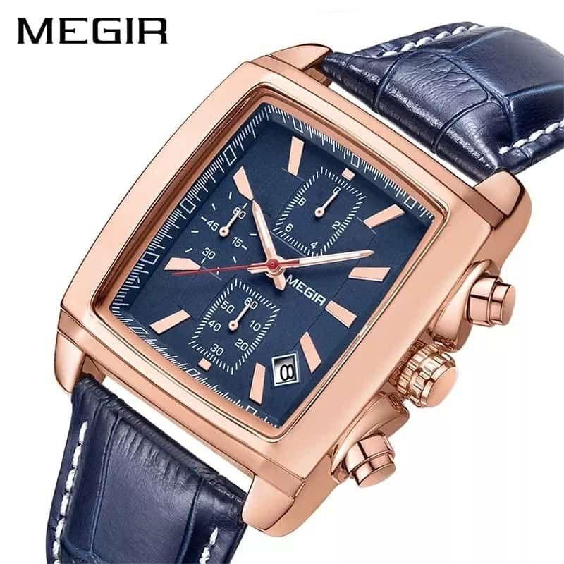 MEGIR LEATHER CHRONOGRAPH WATCH