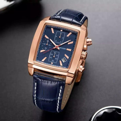 MEGIR LEATHER CHRONOGRAPH WATCH