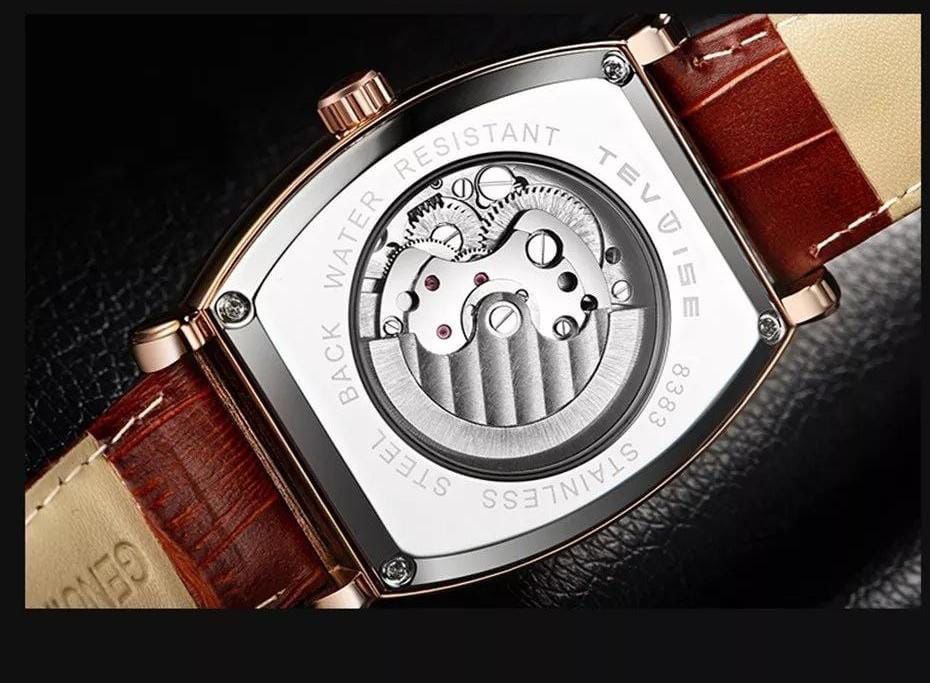 TEVISE LEATHER AUTOMATIC WATCH