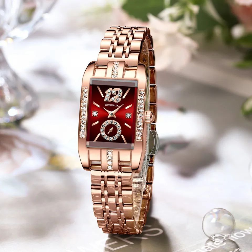 CRRJU LADIES RHINESTONE WATCH