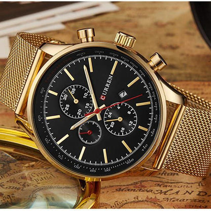 CURREN MESHSTRAP CHRONOGRAPH WATCH