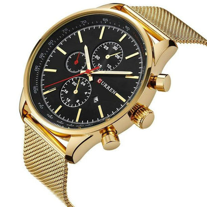 CURREN MESHSTRAP CHRONOGRAPH WATCH