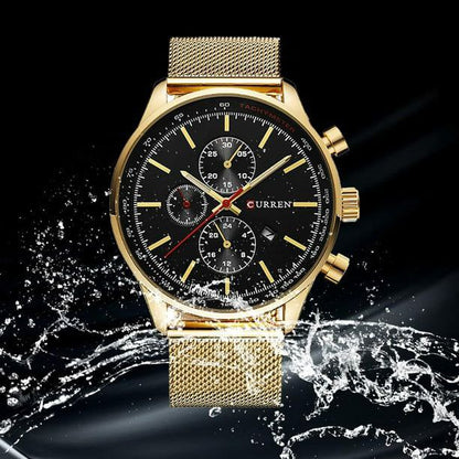 CURREN MESHSTRAP CHRONOGRAPH WATCH