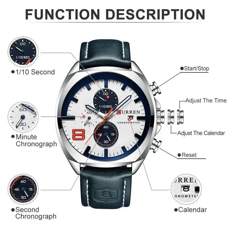 CURREN CHRONOGRAPH WATCH (8324)